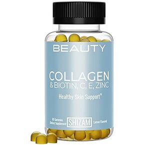 SHIZAM Hydrolyzed Bovine Collagen Biotin Gummies with Multi-Vitamin C, E & Zinc for Hair Growth-Loss and Strong Nail. Alternative for Liquid Drops, Pills & Keratin Shampoo for Women in Kuwait