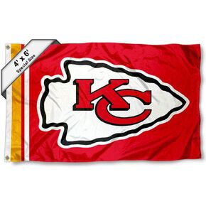 WinCraft KC Chiefs 4 ft x 6 ft Foot Flag