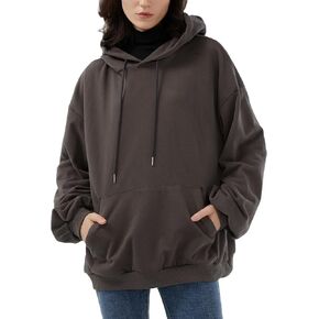 SDEER Womens Oversized Hoodies Sweatshirts Casual Loose Long Sleeve Drawstring Hooded Pullover Fall Winter Tops