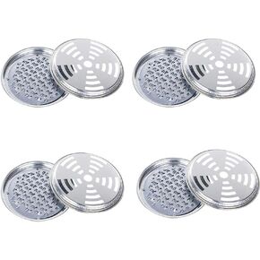 GLOGLOW 4PCS Stainless Steel Coil Holder,with Cover Supporting Nail Teeth and Hollow Lid Portable Incense for Home and Camping