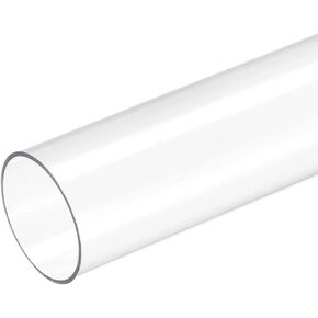 MECCANIXITY Plastic Pipe Rigid Polycarbonate Round Tube Clear 1"(26mm) ID 1.1"(28mm) OD 17" (425mm) High Impact for Lighting, Models, Water Plumbing, Pack of 5