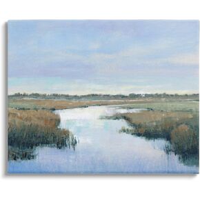 Stupell Industries Rural River Countryside Marsh Landscape Canvas Wall Art, Design by Tim OToole