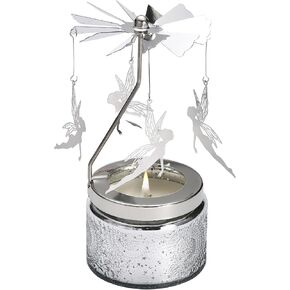Mesmerizing Candle Mobile Carousel - Spinning Candle Holder Designed for Relaxing Atmosphere - Rotary Candle Carousel - Quality Materials for Long-Lasting Use - Easy to Clean - Gold Moon Cat