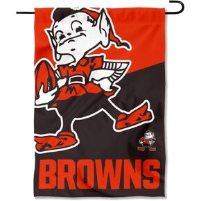 WinCraft Cleveland Browns Large Logo Double Sided Garden Banner Flag