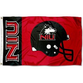 NIU Huskies Helmet Flag Large 3x5