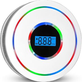 Smoke and Carbon Monoxide Detector Combo, 2-in-1 Smoke Alarm and Carbon Monoxide Detector CO Detector Home Safety Device, Battery Powered