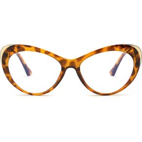 Blue Light Blocking Glasses Cat Eye Computer Reading Glasses for Women Cute Clear Lens Eyeglasses Anti Eyestrain
