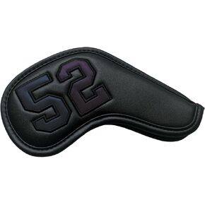 1Pc Magnetic Golf Iron Wedge Head Cover Or Set Golf 52 56 60 Wedge Covers - Synthetic Leather Golf Club Covers Wedge with Large Number (1x 52 cover)