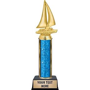 Sailboat Trophy, 11" Sailboat Trophy Award, Great Regatta Trophies, Boating Trophies Prime