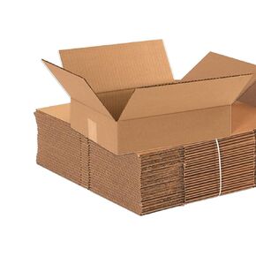 Aviditi 12 x 10 x 3 Corrugated Cardboard Boxes, Flat 12"L x 10"W x 3"H, Pack of 25 | Shipping, Packaging, Moving, Storage Box for Home or Business, Strong Wholesale Bulk Boxes