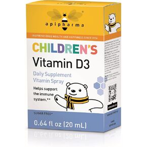 Children's Vitamin D3 Supplement Spray - Easy to Use D3 Spray for Kids - Natural Multivitamin Spray with Immune Support, Pharmacist Developed (130 Sprays)