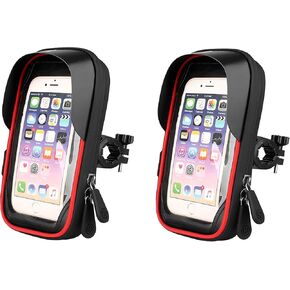 X-Energy 2 Pack Bike/Bicycle Phone Holder Waterproof,Bike Accessories,Bike Handler Bag 360° Rotatable,Bike Phone Mount with Sensitive TPU Touch-Screen for Phones Under 6.8''