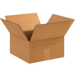 BOX USA Shipping Boxes Multi-Depth 12"L x 12"W x 6"H, 25-Pack | Corrugated Cardboard Box for Packing, Moving and Storage