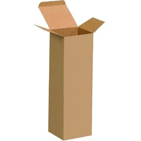 Partners Brand PRTS24 Reverse Tuck Folding Cartons, 3" x 3" x 10", Kraft (Pack of 250)