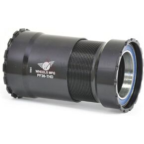 Wheels Manufacturing Pressfit 30 Bottom Bracket Threaded Together Alloy Black Bike Pack Accessories