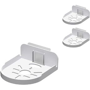 3pcs Camera Floating Shelves Heavy Duty Adhesive Shelf Bracket Holder for Security Camera,Baby Monitor,Mini Speaker Wall Space（White）