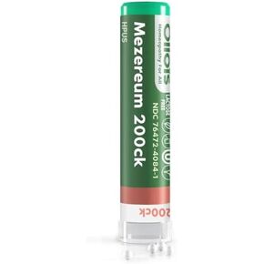 OLLOIS Mezereum 200ck Organic, Lactose-Free, Vegan, Homeopathic Medicine, 80 Pellets (Pack of 1)