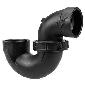NIBCO U5895 11/2 HXH P-TRAP W/UNION JOINT ABS, Black