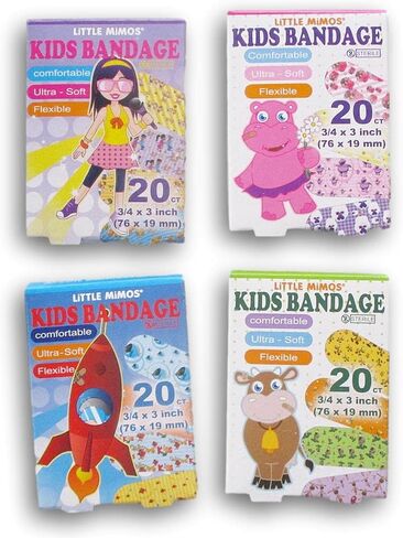 Kids' Adhesive Bandages Girls Boys - 4 Count in Saudi Arabia