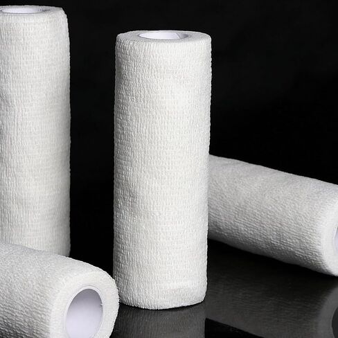 6 Rolls Halloween Mummy Bandage Wrap,2 Sizes Self Adhesive Stretch Zombie Gauze Rolls for Women Men Halloween Mummy Cosplay Costume Wrap Decorations（Enough Whole Body） in Saudi Arabia