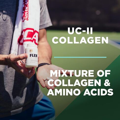 مكمل AdvoCare Flex للأحماض الأمينية والكولاجين - يدعم صحة المفاصل والبشرة والعظام * - يحتوي على L-Glycine وL-Histidine وL-Leucine والمزيد - 60 كبسولة in Kuwait