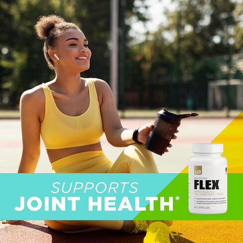 مكمل AdvoCare Flex للأحماض الأمينية والكولاجين - يدعم صحة المفاصل والبشرة والعظام * - يحتوي على L-Glycine وL-Histidine وL-Leucine والمزيد - 60 كبسولة in Kuwait