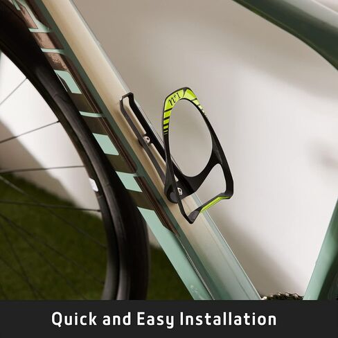 N+1 Carbon Fiber Lightweight Bike Water Bottle Holder- Bicycle Bottle Cage with Integrated Tire Levers and Steel Bolts for MTB, Road Bikes, and Mountain Bikes in Kuwait