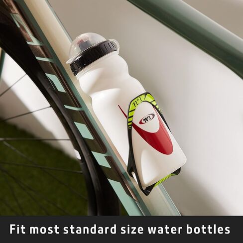 N+1 Carbon Fiber Lightweight Bike Water Bottle Holder- Bicycle Bottle Cage with Integrated Tire Levers and Steel Bolts for MTB, Road Bikes, and Mountain Bikes in Kuwait