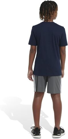 adidas Boy's Short Sleeve Multiplicity Tee, 6 Collegiate Navy in Saudi Arabia