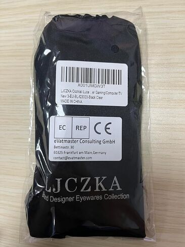 LJCZKA Oversized Blue Light Blocking Glasses Women Fashion Oval Cat Eye Eyeglasses Computer Anti Eye Strain Eyewear in Saudi Arabia