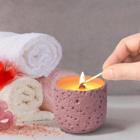 Scented Candle is Pastel Purple Cylindrical French Juniper and Lavender Flavor,16 Oz Soy Candles,Up to 30 Hours Burn Time,Aromatherapy Candle Make Crackling Wicks as They Burn,Give The Best Gift in Saudi Arabia