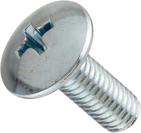 أجزاء صغيرة 589419 برغي آلة رأس تروس فولاذي، لمسة نهائية مطلية بالزنك، تلبي ASME B18.6.3، #2 فيليبس، #10-32 حجم الخيط، طول 1/2 بوصة، ملولبة بالكامل، مستوردة (عبوة من 100 قطعة) in Kuwait