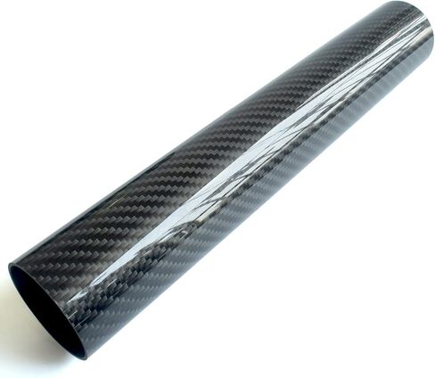 Real Carbon Fiber Hose Straight Carbon Fiber Pipe OD 3.5",Length 11.8",1.3mm Wall Thickness in Saudi Arabia