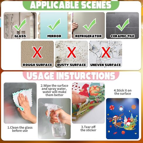 Thenshop 27 Sheets Christmas Halloween Fall Gnome Window Clings Cute Gnomes Pumpkins Bat Xmas Tree Window Decals Double Sided Window Stickers for Autumn Thanksgiving Home Classroom Decor in Saudi Arabia