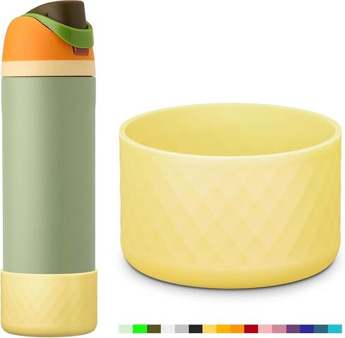 yoelike Silicone Boot for Owala Water Bottle 24 oz 32 oz 40 oz, Anti-Slip Protective Sleeve for FreeSip/Twist/Flip, Bottom Bumper Cover for Watter Bottle Accessories in Saudi Arabia