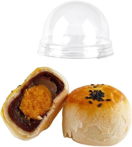 Hewnda 50 Pack 2 Inch Clear plastic mini cake box muffins box cookies cookies muffins dome box wedding birthday gift box(Clear) in Saudi Arabia