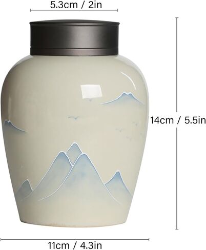 Ceramic Cremation Urns Pet Cremation Urns Human Urns Cat Urns Pet Urns Handmade Keepsake Urns - Remembering Your Lost Loved Ones, White in Saudi Arabia