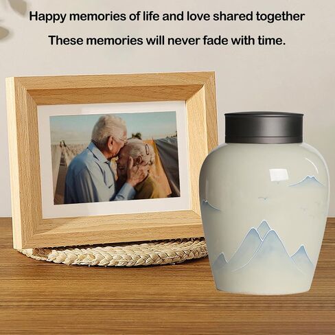 Ceramic Cremation Urns Pet Cremation Urns Human Urns Cat Urns Pet Urns Handmade Keepsake Urns - Remembering Your Lost Loved Ones, White in Saudi Arabia