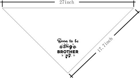 Soon to Be Big Brother Dog Bandana, Dog Bandana, Green Buffalo Plaid Pet Scarf, Pet Dog Scarf Accessories, Pet Dog Pregnancy Announcement Triangle Scarf, Dog Bandana for Small Medium Large Dogs (C43) in Saudi Arabia