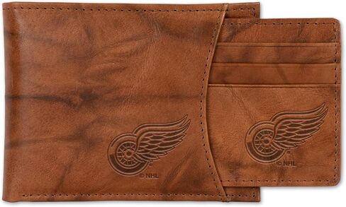 NHL Hockey Standard Genuine Leather Slider Wallet - 2 Gifts in One in Saudi Arabia