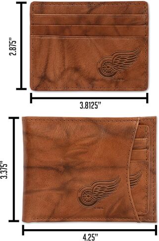 NHL Hockey Standard Genuine Leather Slider Wallet - 2 Gifts in One in Saudi Arabia