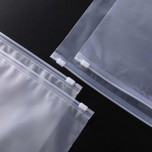 CPE Frosted Zip-Lock Bags: Versatile and Durable Zipper Strip Bags Storage Solutions for Organization and Travel,Clothes(160microns, Pack of 25 Pcs, 25x30cm) in Saudi Arabia