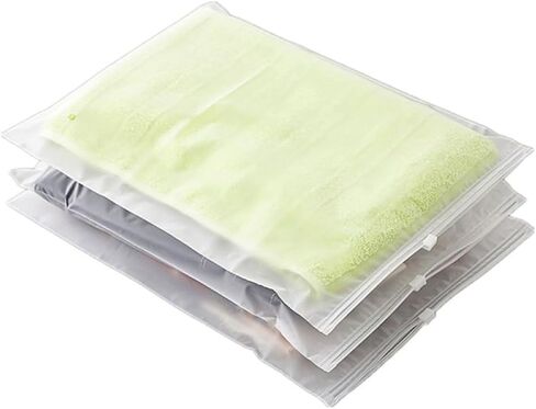 CPE Frosted Zip-Lock Bags: Versatile and Durable Zipper Strip Bags Storage Solutions for Organization and Travel,Clothes(160microns, Pack of 25 Pcs, 25x30cm) in Saudi Arabia