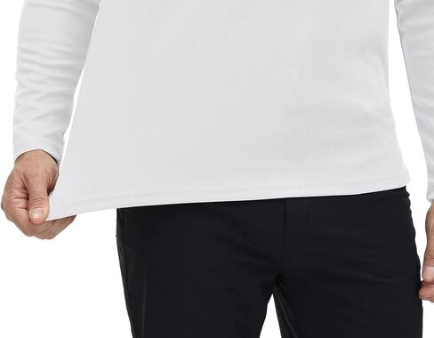 Rdruko Men's Polo with Pocket Long Sleeve Quick Dry Outdoor Golf Pullover Collared T-Shirt in Kuwait