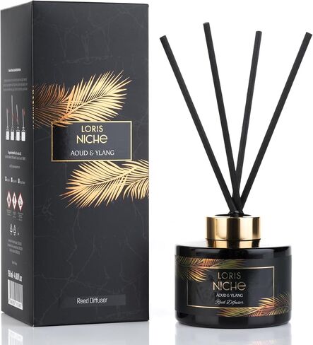 LORIS Niche Reed Diffuser, Home Fragrance, Odor Eliminator, Reed Diffusers for Home, Scent Diffuser, Room Decor, Smell Good for Home, Long Lasting 150ml/5,07fl oz (Aromatic Cinnamon) in Saudi Arabia