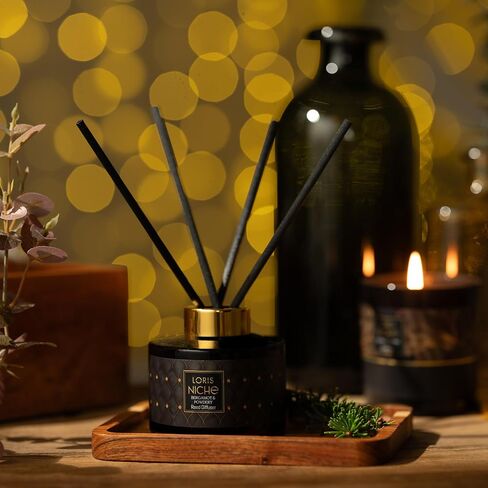 LORIS Niche Reed Diffuser, Home Fragrance, Odor Eliminator, Reed Diffusers for Home, Scent Diffuser, Room Decor, Smell Good for Home, Long Lasting 150ml/5,07fl oz (Aromatic Cinnamon) in Saudi Arabia