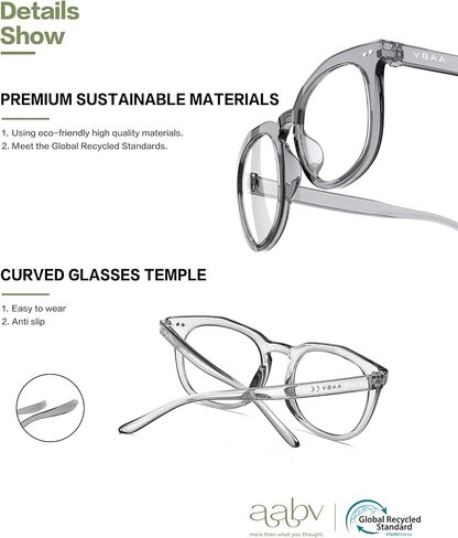 3 Pack Blue Light Blocking Glasses Round Anti Eyestrain Blue Light Filter Computer Gaming Glasses for Women Men in Saudi Arabia