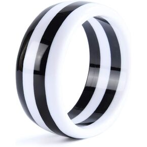 GuanLong Resin Bangle Cuff Bracelet for Women - Stripe Geometric Resin Bangle - Idea Gift for Friends, Sisters, Classmates in Kuwait