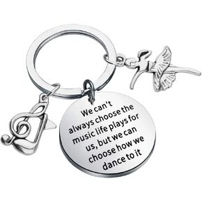 CENWA Dance Teacher Keychian Cheer Coach Gift Dance Team Gift Dance Teacher Appreciation Gift Dance Lover Gift For Dancer