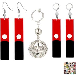 XHBTS10 Pcs Sticker 5 Pcs Anime Tokyo Revengers Series Earrings Comic Earrings Cosplay Ear Clip Jewelry Accessories Gifts for Men and Women Resin Pendant Earrings